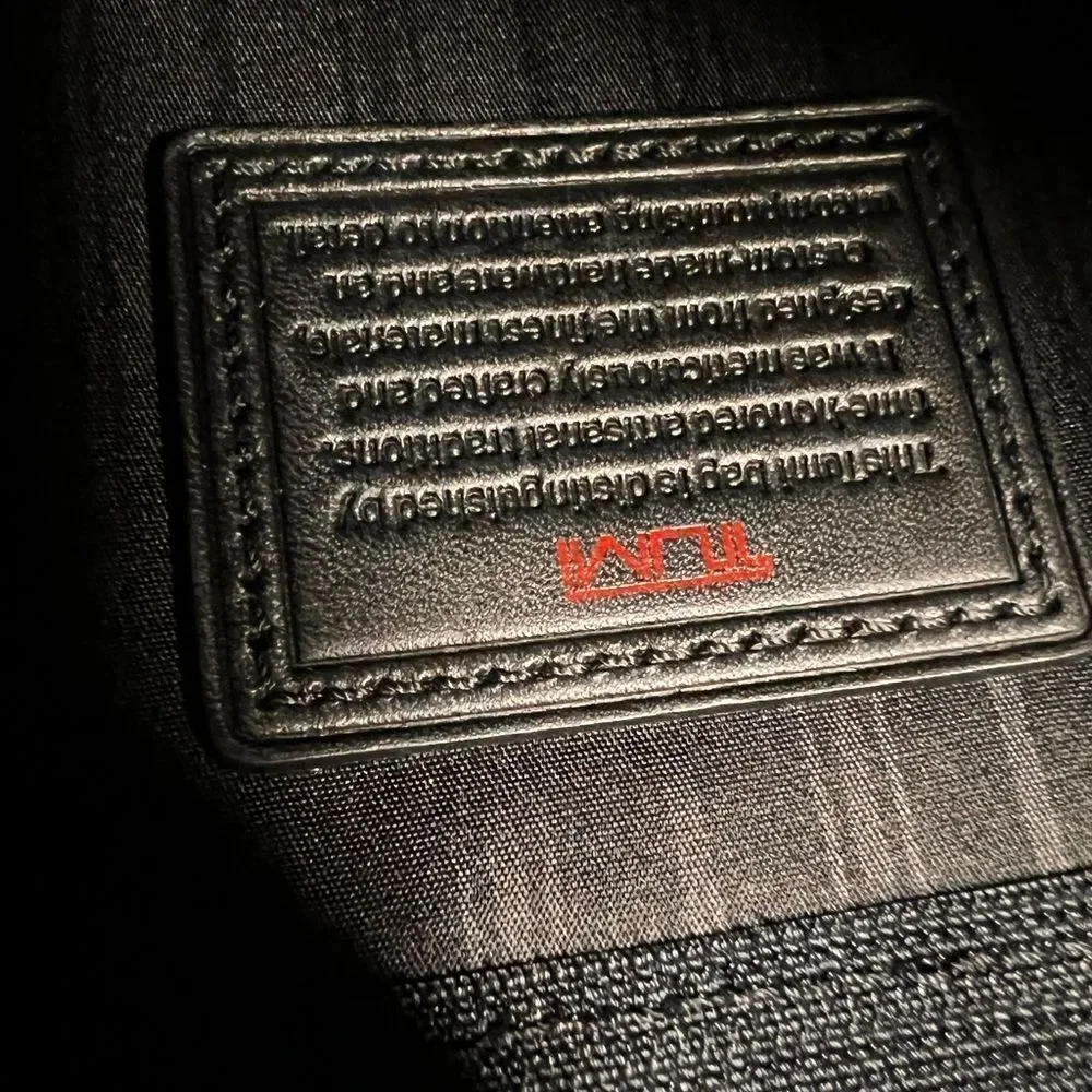 TUMI Black Messenger Bag